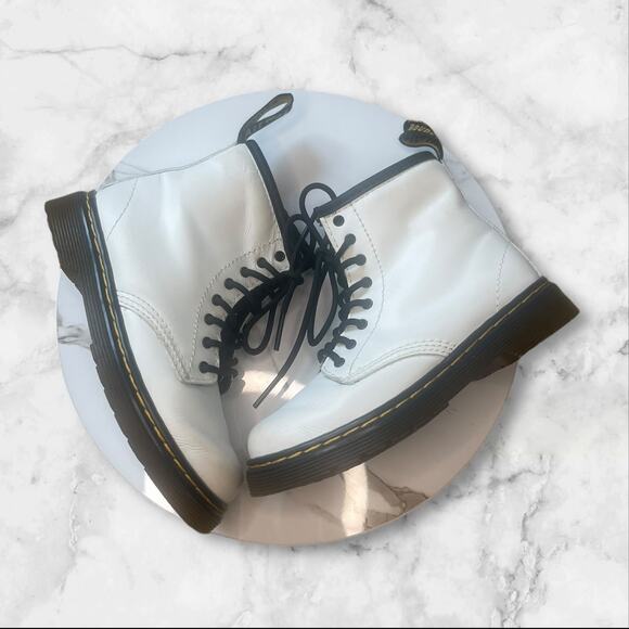 Dr. Martens 1460 8-Eye Boot White - Picture 3 of 7